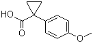 1-(4-甲氧基)-1-环丙烷羧酸分子结构 (CAS 16728-01-1)