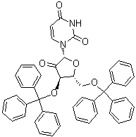 2'-脱氧-2'-氧代-3',5'-二-O-(三苯基甲基)尿苷分子结构 (CAS 16731-30-9)