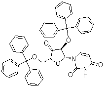 3'-脱氧-3'-氧代-2',5'-二-O-(三苯基甲基)尿苷分子结构 (CAS 16731-37-6)