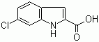 6-Chloroindole-2-carboxylic acid molecular structure (CAS 16732-75-5)