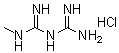 N'-甲基双胍单盐酸盐分子结构 (CAS 1674-62-0)