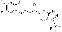 1-[5,6-Dihydro-3-(trifluoromethyl)-1,2,4-triazolo[4,3-a]pyrazin-7(8H)-yl]-4-(2,4,5-trifluorophenyl)-3-buten-1-one molecular structure (CAS 1675201-14-5)