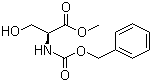 N-苄氧羰酰基-L-丝氨酸甲酯分子结构 (CAS 1676-81-9)