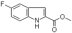 5-氟-1H-吲哚-2-羧酸甲酯分子结构 (CAS 167631-84-7)