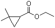 2,2-二甲基环丙烷羧酸乙酯分子结构 (CAS 16783-11-2)
