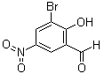 3-溴-5-硝基水杨醛分子结构 (CAS 16789-84-7)