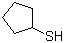 结构式 CAS# 1679-07-8, 环戊硫醇