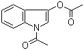 1-乙酰基-1H-吲哚-3-基乙酸酯分子结构 (CAS 16800-67-2)