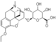 乙基吗啡 6-葡糖苷酸分子结构 (CAS 168074-32-6)