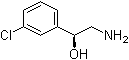 (S)-alpha-(氨基甲基)-3-氯苯甲醇分子结构 (CAS 168112-89-8)