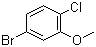 5-溴-2-氯苯甲醚分子结构 (CAS 16817-43-9)