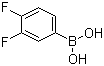 3,4-二氟苯硼酸分子结构 (CAS 168267-41-2)