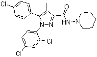Rimonabant molecular structure (CAS 168273-06-1)