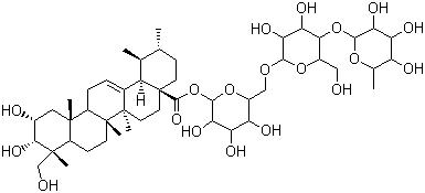 积雪草苷分子结构 (CAS 16830-15-2)