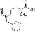 1-苄基-L-组氨酸分子结构 (CAS 16832-24-9)