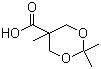2,2,5-三甲基-1,3-二恶烷-5-甲酸分子结构 (CAS 16837-14-2)