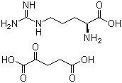 L-Arginine alpha-ketoglutarate molecular structure (CAS 16856-18-1)