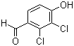 2,3-Dichloro-4-hydroxybenzaldehyde molecular structure (CAS 16861-22-6)
