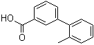 结构式 CAS# 168618-44-8, 2'-甲基联苯-3-羧酸