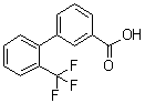 2'-(三氟甲基)[1,1'-联苯]-3-羧酸分子结构 (CAS 168618-48-2)