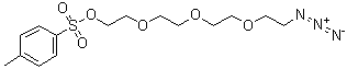 11-叠氮基-3,6,9-三氧杂十一烷基对甲苯磺酸酯分子结构 (CAS 168640-82-2)