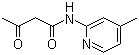 structure of CAS# 16867-45-1, N-(4-Methyl-2-pyridinyl)-3-oxobutanamide;N-(4-Methyl-2-pyridyl)acetoacetamide