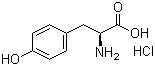 结构式 CAS# 16870-43-2, L-酪氨酸盐酸盐