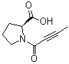 1-(1-氧代-2-丁炔-1-基)-L-脯氨酸分子结构 (CAS 1689941-15-8)