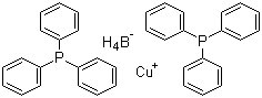 双(三苯基膦)硼氢化亚铜分子结构 (CAS 16903-61-0)