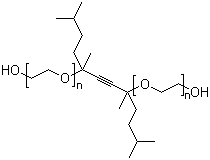 2,5,8,11-四甲基-6-十二炔-5,8-二醇聚氧乙烯醚分子结构 (CAS 169117-72-0)