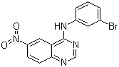 (3-溴苯基)-(6-硝基喹唑啉-4-基)胺分子结构 (CAS 169205-77-0)