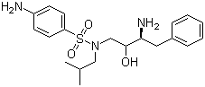 4-氨基-N-[(2R, 3S)-3-氨基-2-羟基-4-苯丁基]-N-异丁基苯磺酰胺分子结构 (CAS 169280-56-2)
