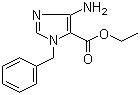 结构式 CAS# 169616-29-9, 4-氨基-1-苄基-1H-咪唑-5-甲酸乙酯