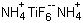 六氟钛酸铵分子结构 (CAS 16962-40-6)