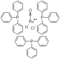 三(三苯基膦)羰基氢氯化钌(II)分子结构 (CAS 16971-33-8)