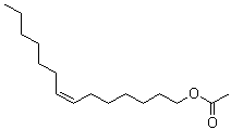 (Z)-7-十四碳烯-1-醇乙酸酯分子结构 (CAS 16974-10-0)