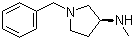 (3S)-(+)-1-苄基-3-(甲氨基)吡咯烷分子结构 (CAS 169749-99-9)
