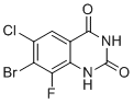 7-溴-6-氯-8-氟喹唑啉-2,4(1H,3H)-二酮分子结构 (CAS 1698028-10-2)