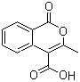 3-甲基-1-氧代-1H-异苯并吡喃-4-甲酸分子结构 (CAS 16984-81-9)