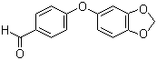 4-(3,4-亚甲二氧基苯氧基)苯甲醛分子结构 (CAS 169943-89-9)