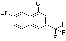 6-溴-4-氯-2-(三氟甲基)喹啉分子结构 (CAS 1701-28-6)