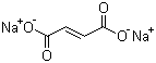 结构式 CAS# 17013-01-3, 富马酸钠; 反丁烯二酸二钠盐