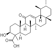 11-酮基-beta-乳香酸分子结构 (CAS 17019-92-0)