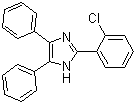 2-(2-氯苯基)-4,5-二苯基咪唑分子结构 (CAS 1707-67-1)