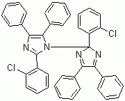 2,2'-Bis(2-dichlorophenyl)-4,4'5,5'-tetraphenyl-1,2'-biimidazole  molecular structure (CAS 1707-68-2)