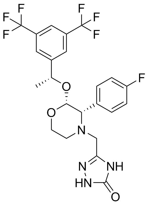 Aprepitant molecular structure (CAS 170729-80-3)
