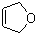 2,5-二氢呋喃分子结构 (CAS 1708-29-8)