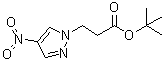 4-Nitro-1H-pyrazole-1-propanoic acid 1,1-dimethylethyl ester molecular structure (CAS 1708517-52-5)