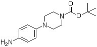 1-Boc-4-(4-氨基苯基)哌嗪分子结构 (CAS 170911-92-9)