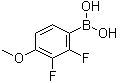 2,3-二氟-4-甲氧基苯硼酸分子结构 (CAS 170981-41-6)